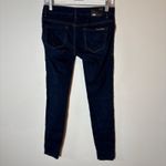 Armani Exchange  Dark Wash Skinny Jeans with Gold Stitching Size 2‎ Photo 4