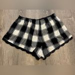 Victoria's Secret Victoria’s Secret Black White Plaid Flannel Pajama Shorts Sleepwear Size M NWT Photo 12