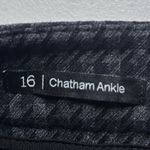 Talbots  Gray Houndstooth Chatham Ankle Pants 16‎ Plus Side Zip Cotton Blend Photo 5