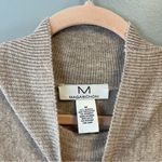 Magaschoni  Sweater Long Sleeve Mock Neck Tunic Knit in Tuscan Heather(Tan) M EUC Photo 3