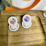 Handmade Earrings Soutache handcrafted Unique Stud Closure Photo 2