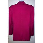 Vtg Women’s 100% Silk Hot Pink Blazer Shoulder Pads 8 Pink Photo 10
