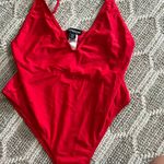 Pretty Little Thing Red One- Piece Bathing Suit Photo 0