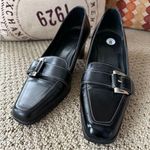 Vintage Casual Corner Women’s Classic Black Heel Pumps with Silver Buckle 8M Size 8 Photo 0