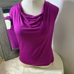 Sunny Leigh  Fuchsia Drape Neck Tank Top Photo 13