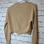 Dance & Marvel Dance & Marcel women’s beige cropped sweater size S/M. Photo 4