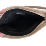 Vintage Vaneli Champagne Shimmer Leather Shoulder Bag Silver Photo 7