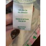 Lilly Pulitzer Lilly‎ Pulitzer Romper Women Medium Green Pink Floral Parigi Dress Preppy Boho Photo 8