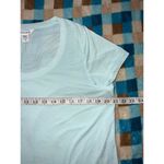 Athleta  Women's T-Shirt Short Sleeve Round Neck Sheer Baby Blue‎ Size Medium Photo 3