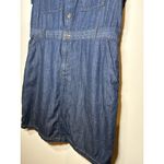 J CREW Factory Denim Utility Dress Classic Staple Quiet Luxury Preppy Size 16 Blue Photo 2