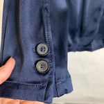 ZARA  Blue Satin Long Line Blazer Sz Small Photo 3