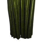 Cider  Olive Green Velvet Tie Shoulder Maxi Dress Photo 4