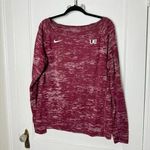 Nike T-shirt Women's Large Tall Long Sleeve University Charleston Burgundy Knit Photo 0