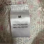 Sokie Collective White Puff Sleeve Ditsy Floral Smocked Top Size M Photo 9