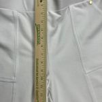 Michael Kors  Womens White Wide Leg Cropped Pants Size L Cotton Blend Stretch Photo 10