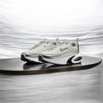 Nike Metallic Silver and Black Air Sneakers For Women FL Photo 3