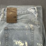 PacSun NWT  90s Boyfriend Jeans 28 High Rise Relaxed Leg Light Distressed Denim Photo 8