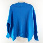 Lillusory Crewneck Ribbed Long Sleeve Oversized Sweater Blue Medium Photo 3
