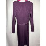 Time And Tru Womens Ribbed Long Cardigan Sweater In Purple Pearl Size S (4 Photo 6