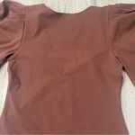 Free People Revolve VaVa Voop Bodysuit Puff Sleeve Java Size L Photo 6