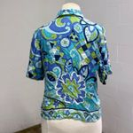 American Vintage Vintage groovy floral 90s y2k button down top Photo 1