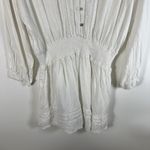 Rails  Women's Large Jasmine Linen Dress in White Lace‎ Vacation Coastal Beach Photo 2