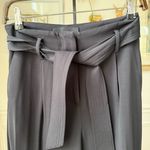 Equipment Femme Black High Waisted Belted Taper Trousers $325 2 Photo 2