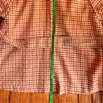 HARVEYS BOUTIQUE Orange Houndstooth Short Sleeve Belted Jacket Photo 6