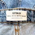 Cotton On Cargo Denim Mini Skirt Pockets Blue Jean Skirt US 10 Work Boho Casual Photo 7