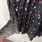 Vintage Southwestern Mexico Desert Print Pleated Button Front Maxi Skirt Black Size undefined Photo 5
