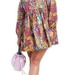 Kika Vargas Target Women Medium Anemone Floral Mini Dress Pink Blue Gold EUC Size undefined Photo 0