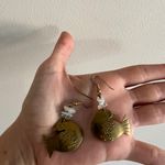 Duck Costume Jewelry Vintage Earrings Gold Photo 1