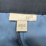 J Jill Navy with Dusty Blue Flowers Stretch Pull On Pants/Leggings Size Size 6 Photo 2