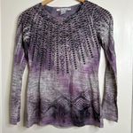 American Rag Cie long sleeve top size small mixed media Artsy Print Photo 0