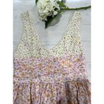 Princess Polly  Floral Print Sleeveless Mini Dress Pink‎ Orange Size 4 Photo 2