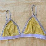 Nette Rose Triangle Mesh Bralette Yellow Size M Photo 0
