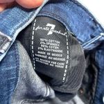 7 For All Mankind Two Tone Mid-Rise Ankle Jeans in Black and Blue Size 24 Photo 7