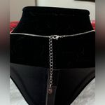 Heart Crystal Necklace with Rhinestone Angel Wings Purple Photo 4