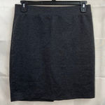 Nicole Miller NY women's gray pull on stretch casual straight pencil skirt large Photo 0