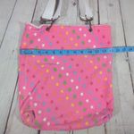 Soffe  Pink Star Print‎ Canvas Tote Bag Beach Bag Everyday Carry All Photo 4