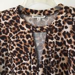 Wonderland by Orange Leopard Print Tunic w/ Triangle Cutout Size Med Photo 1
