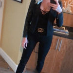 Levi's  720 HIGH RISE SUPER SKINNY 26 Denim Black Jeans Stretch Photo 0