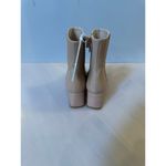Stuart Weitzman Milla Beige Leather Cap Toe Boots - Size 6 Photo 4