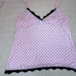 Rene Rofe Polka Dot Pink Lace Trimmed Sleepwear Set Size Large Photo 2