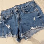 Old Navy  Womens Denim Jean Shorts Size 2 Blue Boyfriend Short MidRise Distressed Photo 1