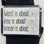 Red Rivet Junior 11 Flare Jeans Black Flap Embroidered Pockets Mid Rise Stretch Photo 13