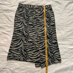 Hysteric Glamour Ozone Rocks denim & grey zebra midi asymmetrical jean skirt Blue Photo 6