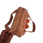 Sanrio My Melody Pink Plush Mini Canvas Tote Bag with Pearl Zipper Accent Photo 3