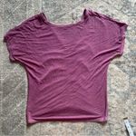 American Eagle  Soft and Sexy Dusty Rose Pink Draped Crop Top Small Photo 3