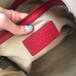 Cole Haan Red Pebbled Leather Purse Well Loved Photo 5